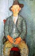Amedeo Modigliani Junger Bauer France oil painting artist